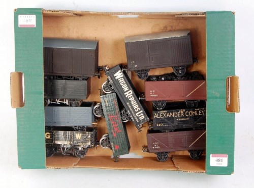 Lot 481 - 10x Leeds Model Company wagons including LMS12...