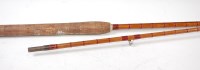 Lot 645 - A B. James style 10' two piece split cane carp...