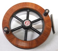 Lot 623 - A KP Deluxe 6 inch centre pin spinning reel.