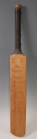 Lot 592 - A The Royal County Driver cricket bat signed...