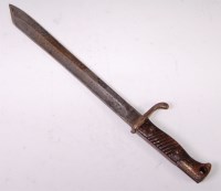 Lot 313 - A German 1898/05 pattern butcher bayonet,...