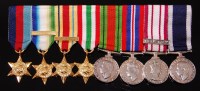 Lot 318 - A replacement miniature medal group to include...