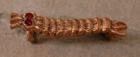 Lot 371 - A Caterpillar club members badge having gem...