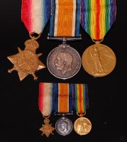 Lot 375 - A WW I trio to include 1914-15 Star, British...