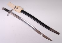 Lot 378 - A British 1856 pattern bayonet, the 58cm...