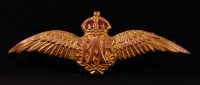 Lot 385 - A 9ct gold and enamelled R.A.F. sweetheart...