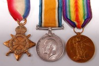 Lot 398 - A WW I 1914-15 Star, British War and Victory...