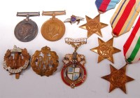 Lot 404 - A WW I British War and Mercantile Marine duo,...