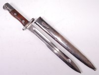 Lot 431 - A Siamese Mauser bayonet, having a 25cm...