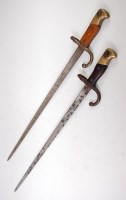 Lot 462 - A French model 1874 Gras bayonet, the 52cm...