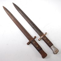 Lot 466 - A British 1888 pattern Mk I 2nd type bayonet,...