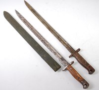 Lot 467 - A British 1907 pattern bayonet, the 42.5cm...