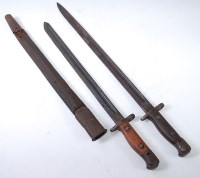 Lot 468 - A British 1907 pattern bayonet, the 43cm blade...