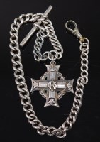Lot 474 - A WW I Canadian silver memorial cross, naming...