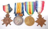 Lot 441 - A WW I 1914-15 Star and Victory duo, naming...