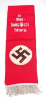 Lot 443 - A German funeral sash having a stitched...