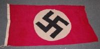 Lot 331 - A German N.S.D.A.P. cotton flag printed to the...