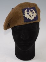 Lot 546 - A Scottish Tam O' shanter with badge for the...