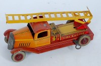 Lot 3225 - Wells of London, tinplate and clockwork fire...