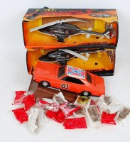 Lot 3255 - A collection of TV related tinplate plastic...