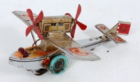 Lot 3269 - Paya Tinplate and clockwork model of a Avion...