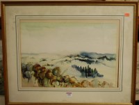 Lot 1006 - Margaret Devitt - Siennese Landscape,...