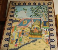 Lot 1020 - Contemporary Indian school - Ceremonial scene,...