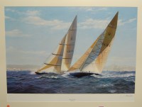 Lot 1026 - After J Steven Dews - Stars & Stripes, framed...