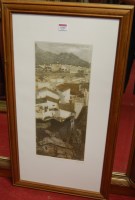 Lot 1029 - John Preston - Pueblo Blanco, monochrome print,...