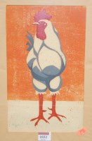 Lot 1032 - W Kimpley - Untitled screenprint; two modern...