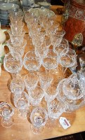 Lot 130 - A collection of assorted cut glassware, to...