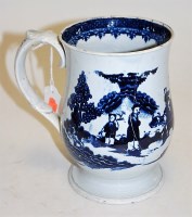 Lot 161 - A 19th century Pearlware bell shaped blue and...