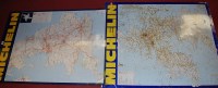 Lot 563 - Two Michelin enamelled wall mounted road maps