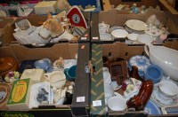 Lot 577 - Four boxes of mixed chinaware, to include;...