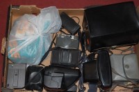 Lot 591 - A box of cased and loose cameras, to include...