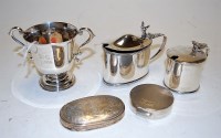Lot 272 - A George V silver mustard of plain undecorated...