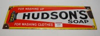 Lot 609 - A mid 20th century Hudson's Soap enamel...