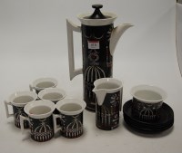 Lot 610 - A Portmeirion pottery Magic City five piece...