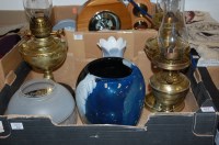 Lot 632 - A box of mixed effects to include Art Nouveau...
