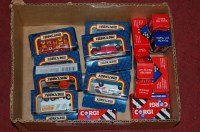 Lot 647 - A small box of Matchbox and Corgi model cars