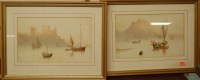 Lot 1038 - J Keith - Pair of watercolours; a pair of...