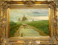 Lot 1048 - Contemporary Russian school - Landscape, oil...