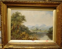 Lot 1049 - H Cole - Pair; North Country mountain lake...