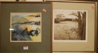 Lot 1061 - Kit Leece - Morning light on spring field,...