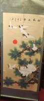 Lot 1063 - Four various modern Chinese scroll pictures,...