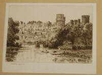 Lot 1072 - A box of fifteen various engravings, etchings...