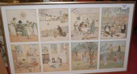 Lot 1085 - A set of four childs gilt framed nursery...