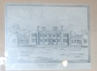 Lot 1092 - A monochrome print of Keddington Hall