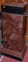 Lot 1106 - An early 20th century painted pedestal...