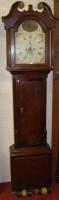 Lot 1124 - A circa 1800 oak and mahogany crossbanded...